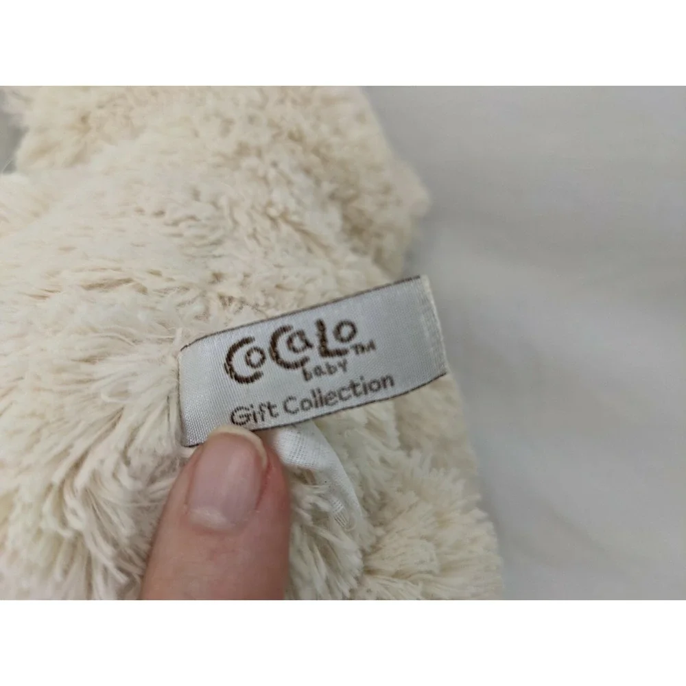 Cocalo‎ Bear Plush Rattle Beige 10 Inch Stuffed Animal Toy